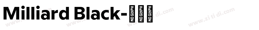 Milliard Black字体转换